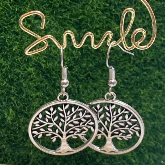 Tree of Life Earring, Celtic Earring, Gift Idea, Silly Earring, Nature Earring - Picture 2 of 5